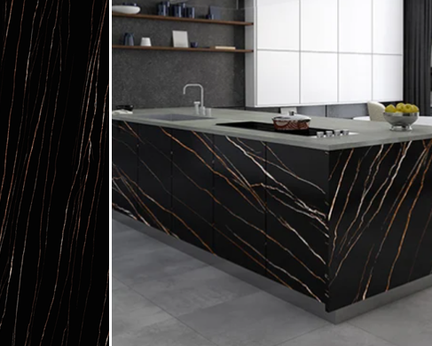 New Larent Black Gold Sintered Stone