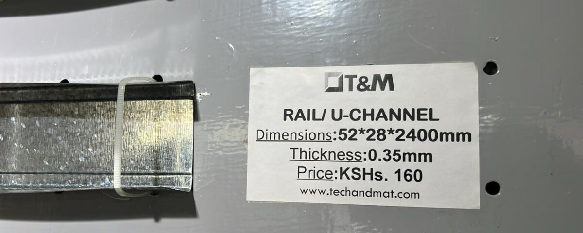 Metal studs and rails in Kenya