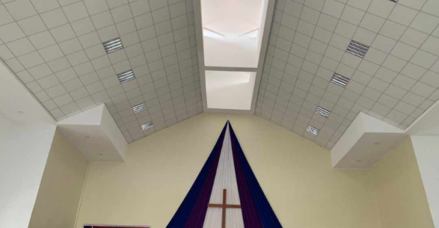 Mineral fiber cement roofing
